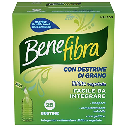 Benefibra Integratore alimentare, formula con destrine di grano, confezione da 28 bustine da 3.5g