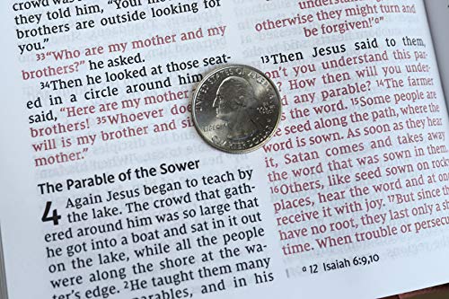 Niv, Personal Size Bible, Large Print, Leathersoft, Brown, Red Letter Edition, Comfort Print: New In