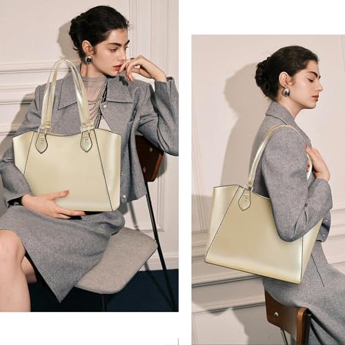 Image of CHICAROUSAL Tote Handbags Purses for Women PU Leather Womens Shoulder Bag | Large Tote Bag for Women, Shoulder Purse, Vegan Leather Purses for Women, Women's Handbags
