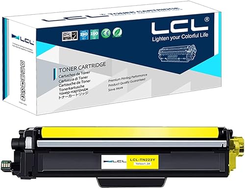 LCL Cartucho de tóner compatible de repuesto para Brother TN223 TN-223 TN223Y TN-223Y HL-L3210CW HL-L3230CDW HL-L3270CDW HL-L3290CDW MFC-L3710CW