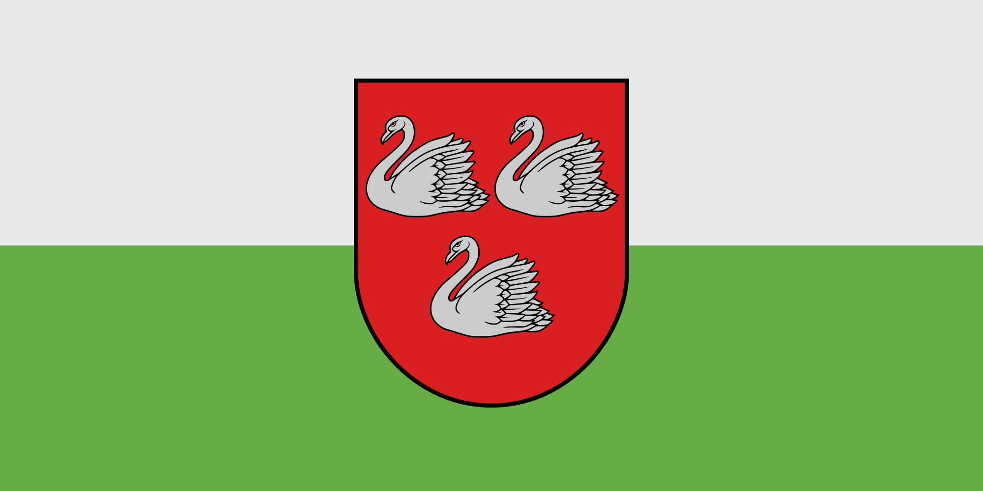 Drapeau Gulbenes novads grand format pour mât extérieur