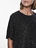 PIECES PCLINA Female T-Shirt, Black, Large #5