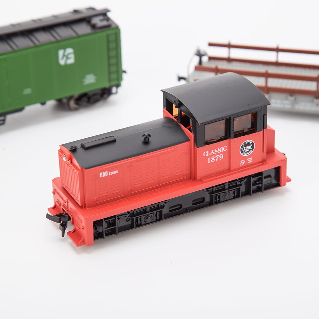 HO Scala 1:87 DDT Motore a Combustione Interna Set Treno Elettrico 0-4-0 Locomotiva con Carrelli, Track, Controller, Kit Ferrovia Modellino fai da te per Hobbyist