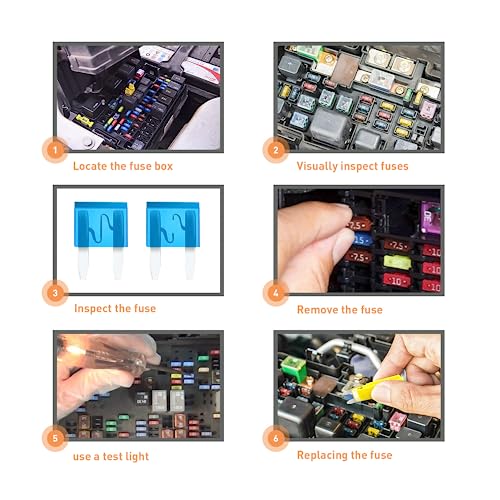 Nilight 120Pcs Blade Fuses Assortment 5, 7.5, 10, 15, 20, 25, 30 AMP Regular Mini ATM/APM Blade Fuses for Cars Trucks Boats Automotives, 2 Years Warranty, Multicolor by Nilight - Image 2