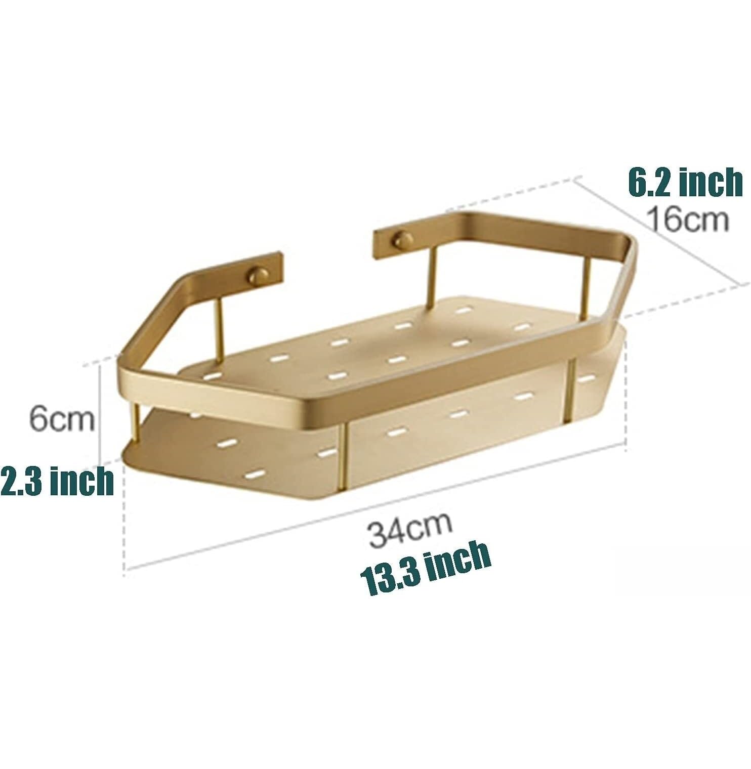 Mensole Bagno Mensola Portaoggetti per Doccia A Parete con Scarico Rapido per Organizer per per Dormitorio da Cucina Accessori(A,2pcs)