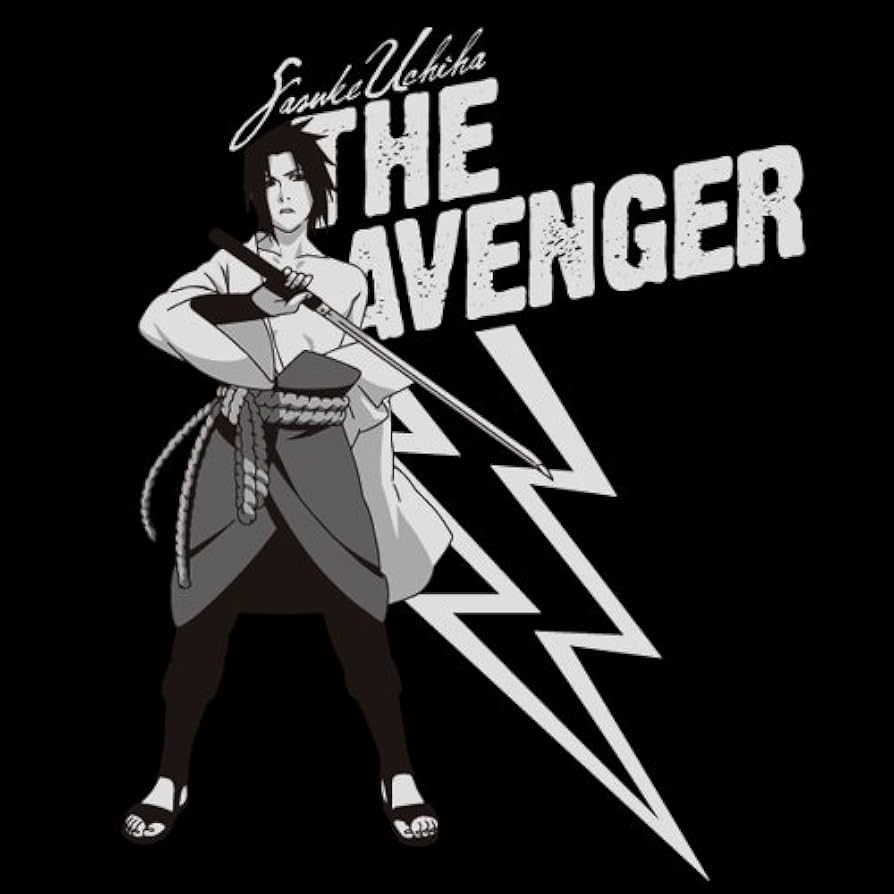 Amazon.co.jp: NARUTO 疾風伝 サスケTシャツ ブラック サイズ:S