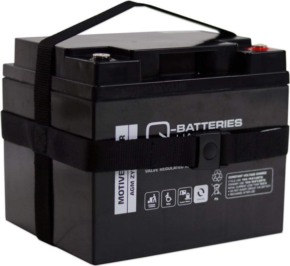 Qbatteries 12LCP-50 12 V 50 Ah AGM akumulator ołowiowy z paskiem do noszenia