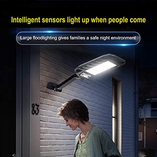 Flameer de Rua Solar Luz de Inundação Ao Ar Livre, sensor de movimento IP65 Dusk To Dawn Luz Solar c