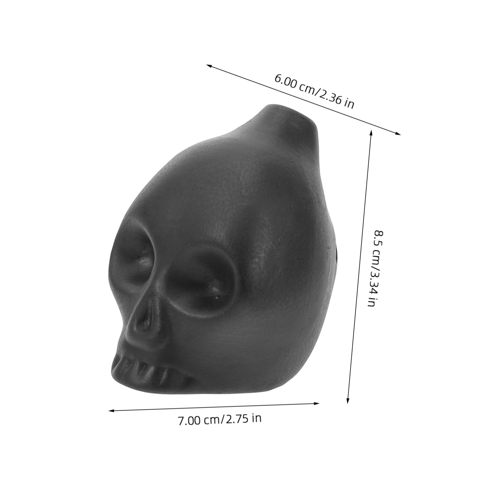 HANABASS 2 Piezas Silbato de Muerte Calavera Cerámico para Halloween Decoración Tenebrosa con Sonido Escalofriante Complemento para Fiestas de Disfraces y Accesorios de Terror