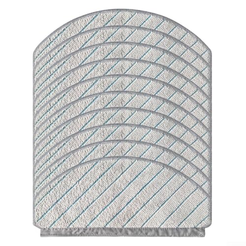 Lot de 10 chiffons de nettoyage en microfibre pour ECOVACS pour Deebot N20 / N20 PLUS / N20 PRO PLUS - Attire efficacement la saleté, la poussière et les poils d'animaux