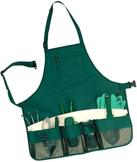 TeTupGa Gardening Apron With Pockets, Oxford Cloth Garden Tool Belt Waterproof Work Apron Adjustable for Gardener Carpentry Women Men Worker