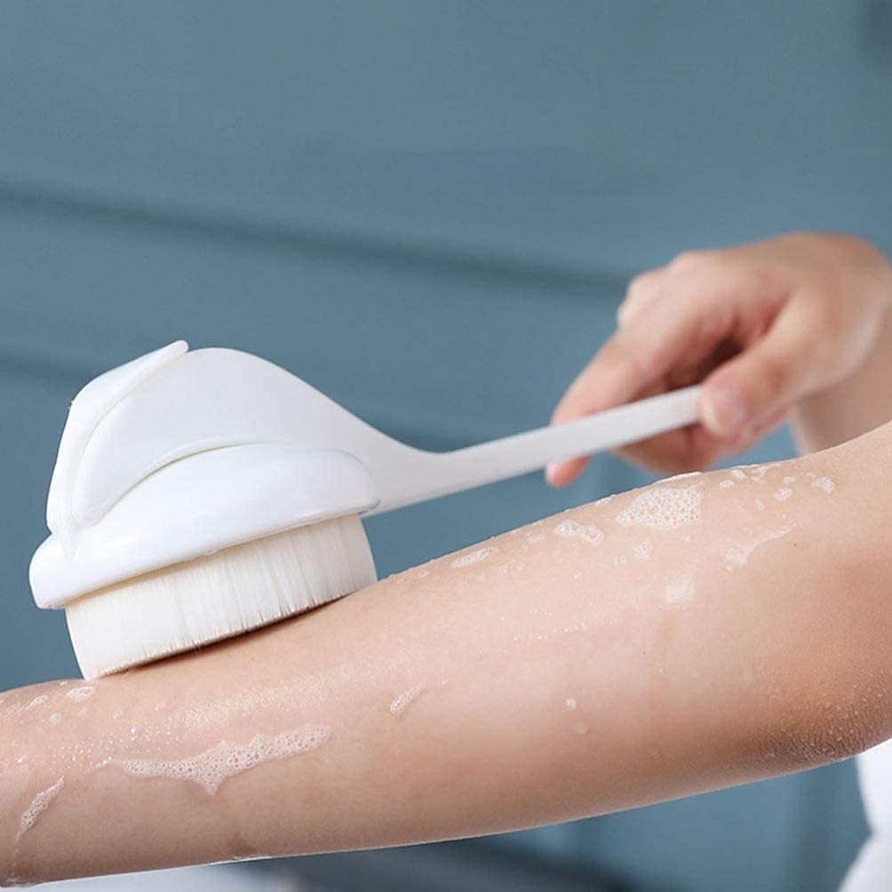 Cepillo depurador Corporal Cepillo Suave de Mango Largo Depurador Suave de la Piel de la Espalda Exfoliante Masaje Exfoliante Corporal Cepillo seco Cepillos de baño y Cuerpo