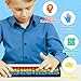Totority Abacus for Kids Math Plastic Digit Rods Standard Abacus Soroban Professional 17 Column (10.3inch) Math Calculating Tool with Reset Button for Students and Brain Development