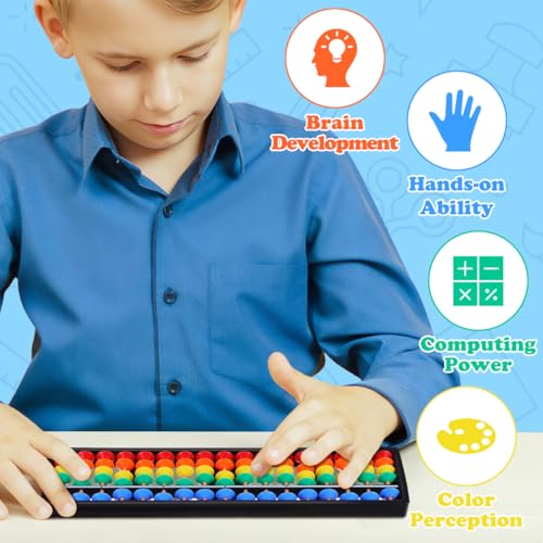 Image of Toddmomy Abacus Soroban for Kids, Plastic Abacus Beads Chinese Calculator 17 Digits Math Learning Educational Counting Tool for Kids Adults (Pack of 3)