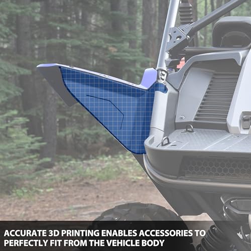 Image of Rear Mud Flaps Mud Guards Extension for Yamaha YXZ 1000R /SE /SS /SS SE /SS XTR 2019-2025 Accessories, Extended Fender Flares for YXZ 1000R
