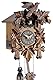 Engstler Schwarzwälder Kuckucksuhr aus Echtholz mit batteriebetriebenem Quartzwerk und Kuckuckruf - Angebot von Uhren-Park Eble Fünflaub 22cm- 522 Q