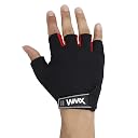 WMX Unisex Leather Gym Gloves | for Professional Weightlifting, Fitness Training and Workout | with Half-Finger Length, Wrist Wrap for Protection (ROLLER PAD, M) gallery image