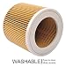 KEEPOW Filtros de Cartucho Lavables y Reutilizables para Aspiradora Kärcher WD2 /...
