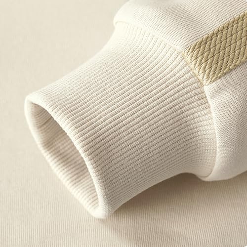 LittleSpring Boys Quarter Zip Patchwork Pullover Hoodies3