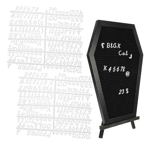 Tableau à lettres cercueil en kit complet pour écriture de messages de fête personnalisés
