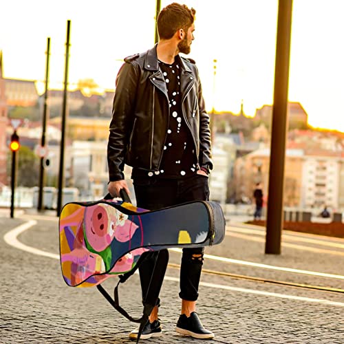 Housse pour guitare acoustique – Motif abstrait – Épaisseur : 1 cm – Étanche – 40 – 41 – 42 pouces, Multicolore 04, 42… - Les Beatles, Paul McCartney, John Lennon, RIngo Starr, George Harrison Housse pour guitare acoustique - Motif abstrait - Épaisseur : 1 cm - Étanche - 40 - 41 - 42 pouces, Multicolore 04, 42… – Image 7