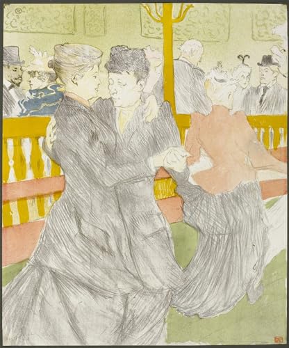 Cuadro decorativo Danza de Henri de Toulouse Lautrec: lienzo decoraciones del hogar 60x90cm