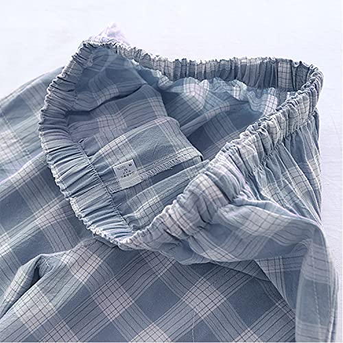 Image of STMAHER Men's Pajama Pants Cotton Pjs Bottoms Lightweight Pajama Bottoms Woven Knit Pants With Pocket
