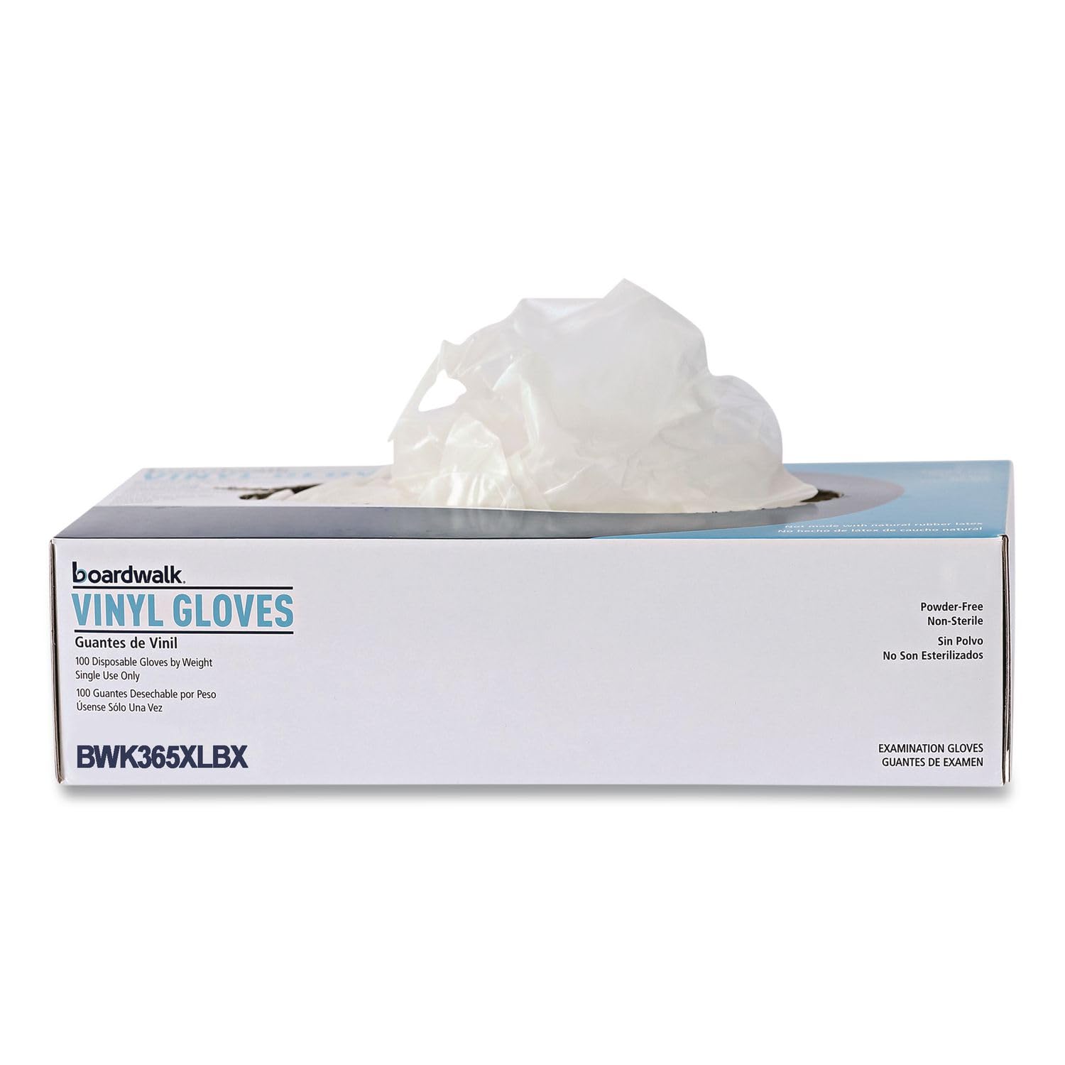 Boardwalk BWK365XLCT General Purpose Vinyl Glove, 2-3/5 mil, Vinyl, XL, Clear (Pack of 1000)