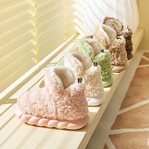 Womens Winter Boots, Soft Memory Foam Fuzzy House Ankle Platform Women Boots2