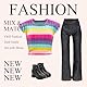 Festfun 15 Kleidung für Puppen Fashion Puppenkleidung enthält 5 Oberteile T-Shirt Outfits Kleidung 5 Hosen 5 Schuhe für 11,5 Zoll 30 cm Mädchen Puppen