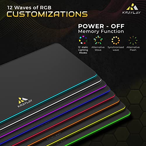 Kraylay XXL RGB Gaming Mouse Pad