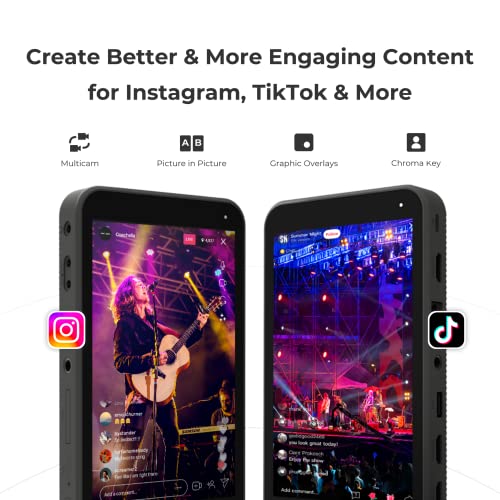 Image of YoloLiv Instream, Vertical Live Video Streaming Equipment | Encoder, Monitor, Recorder, Switcher, 7 inch Touchscreen LCD Display,Stream at up to 1080p60, Supports H.264,for Instagram,Tiktok