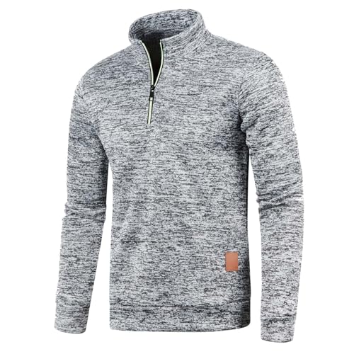 Generisch Half Zip Pullover Herren Rollkragenpullover Turtleneck...