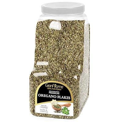 GranAroma Oregano Flakes, 1 lb, Versatile Spice, Rich & Savory Flavor