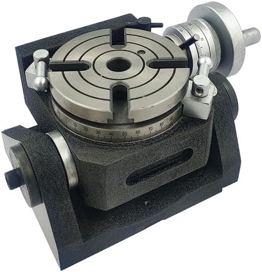 Rotary table milling HV4/4" / 110mm model tilting gear ratio 90:1