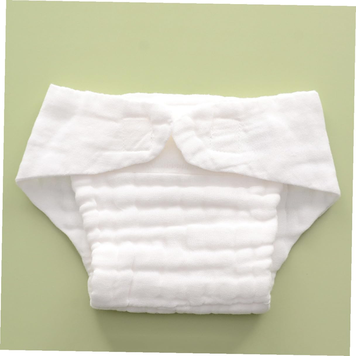 Forros de Pañales de Algodón para Bebés, 5 Piezas, Blanco, M