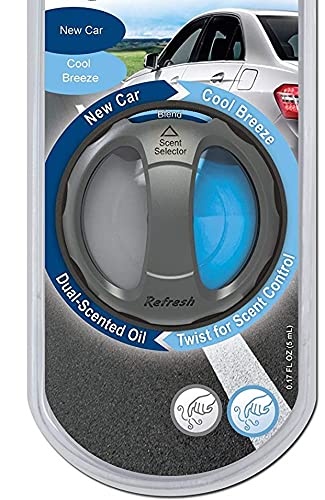Refresh Your Car! E300865304 Dual Scent Diffuser, New Car/Cool Breeze #TOP2