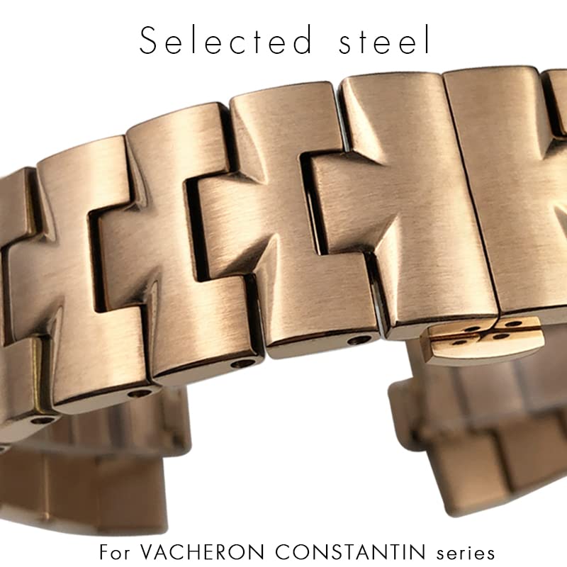 Correa Vacheron Constantin Overseas para evitar caídas con acero sólido 3