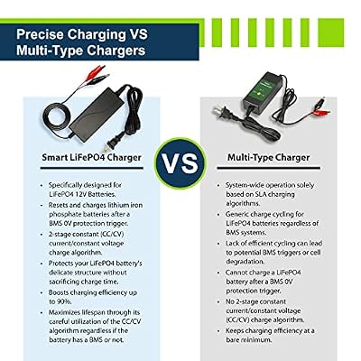 ExpertPower Battery & Charger Bundle - 12V 2A Charger / 12V 5Ah Battery Lithium LiFePO4