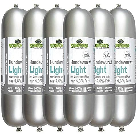 Schecker Light 6 x 800g Hundewurst nur 4,6% Fett Diese Wurst Cover