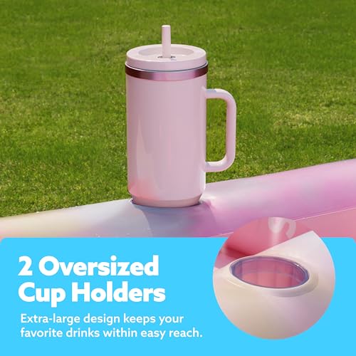 image for Sloosh Inflatable Tanning Pool Lounger Float, 70