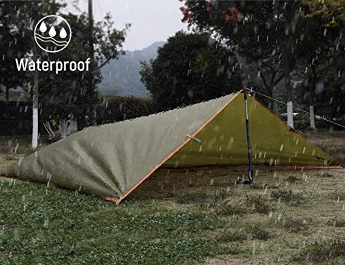 FREE SOLDIER Tarp Wasserdicht 3x3,2m Tarp Ultraleicht Zeltplanen UV Schutz Camping Sonnensegel Zelt Freien… - Image 5