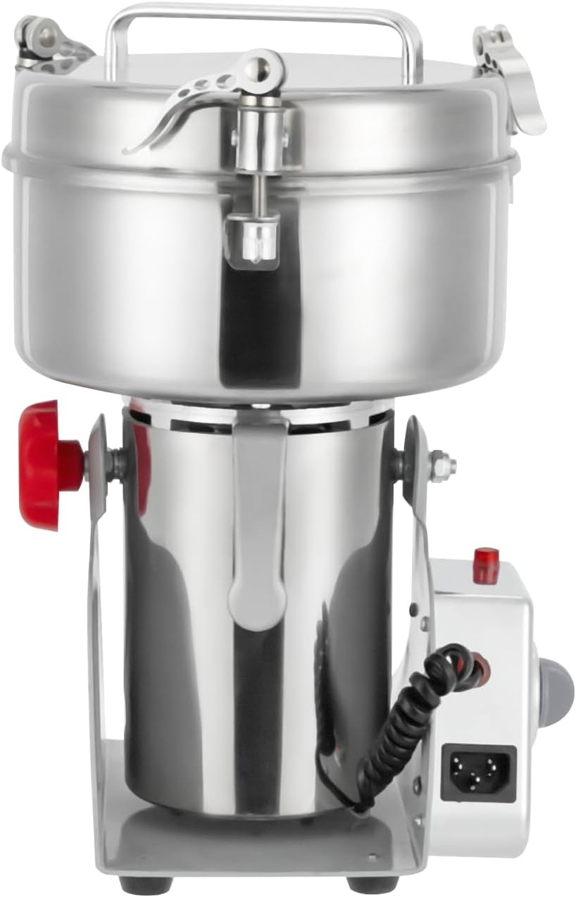 Swing Grain Mill 2500g,Electric Grain Grinder,Stainless Steel Grain Mill Grinder 4500W,High-speed Spice Herb Commercial Superfine Machine Dry Cereals Pulverizer 110V