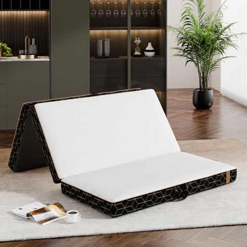 Tri-Fold Memory Foam Mattress Twin 75"x38"x4