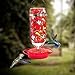 Hummer's Galore Hummingbird Feeders for Outdoors Hanging, Glass, 32 OZ, Vine Design