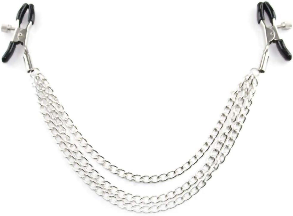 Zittop Adjustable Women Body Chain - Women Jewelry Making Chains Entertainment Chain Clamp - Decoration Clothing Accessory with Storage Bag (Silver)