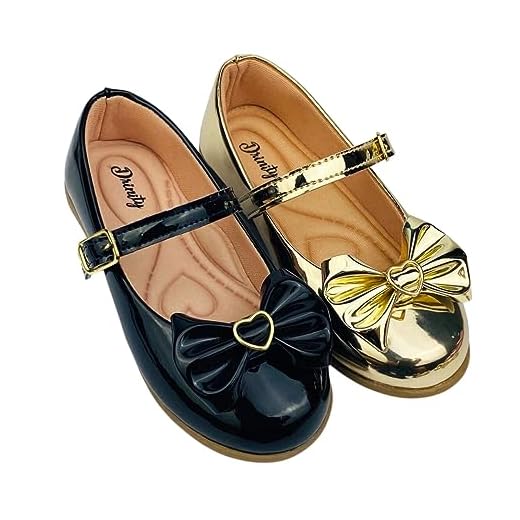 Kit Com 2 Pares Sapatilha Infantil Menina feminina do 20 ao 34 Direto Da Fabrica Super Confortavél SPT500 (Preto e Dourado, br_footwear_size_system, big_kid, numeric, numeric_32)