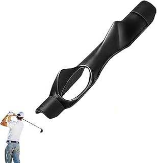 HBINGL Golf Grip Training Aid, Golf Grip Trainer, Golf Swing Training Aid Arm Band Swing, Posture Correction Practice Alignment, for Golf Beginner Men Women Kids (Black)