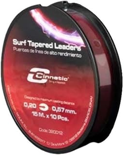 Cinnetic Surf Tapered Leader rot 0,16mm, 15x10m