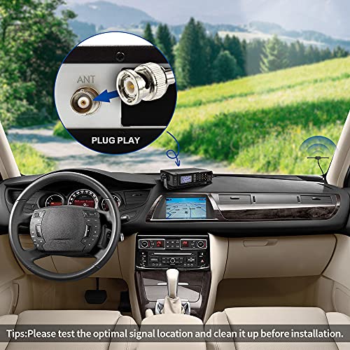 Image of Bingfu VHF UHF Car Truck Police Scanner Adhesive Mount Antenna Vehicle Mobile Ham Amateur Radio BNC Male Dipole Antenna Compatible with Uniden Bearcat Whistler Shack Radio Scanner
